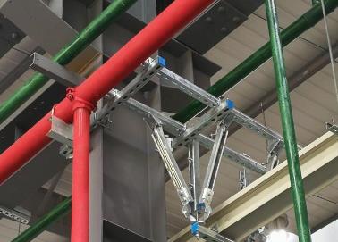 光泽该抗震支架的整体式支吊架结构协调性好